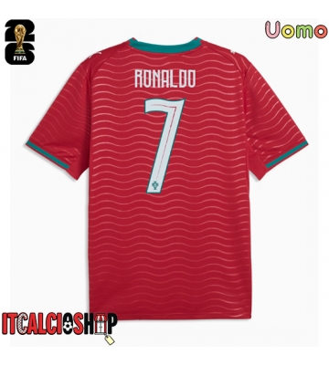 Portogallo Cristiano Ronaldo #7 Prima Maglia Mondiali 2026 Manica Corta